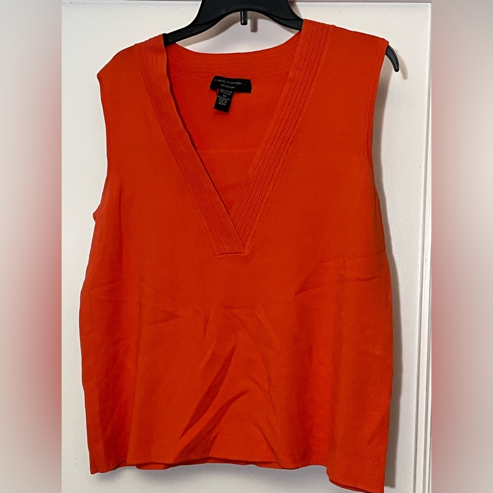 Cable & Gauge Orange Tank Top size: 2X